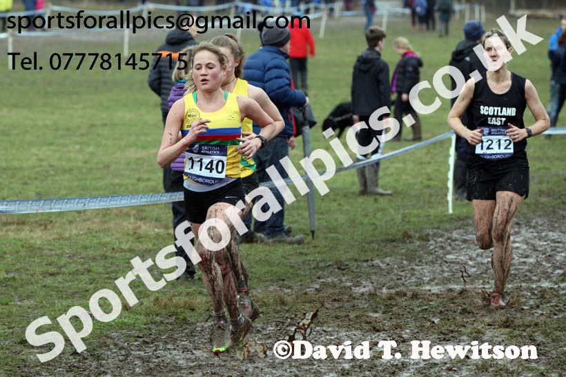 Senior womens 2018 British Inter Counties Cross Country Champs., Prestwold Hall, Loughborough. Photo: David T. Hewitson/Sports for All Pics